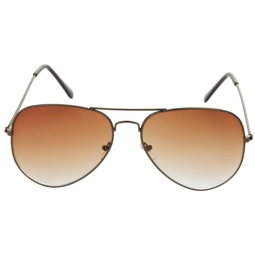 HRINKAR Men Women Boys & Girls Pilot & Rectangular Sunglasses Golden & Brown Frame, Green & Brown Lens (Medium) Pack of - 2 view 3