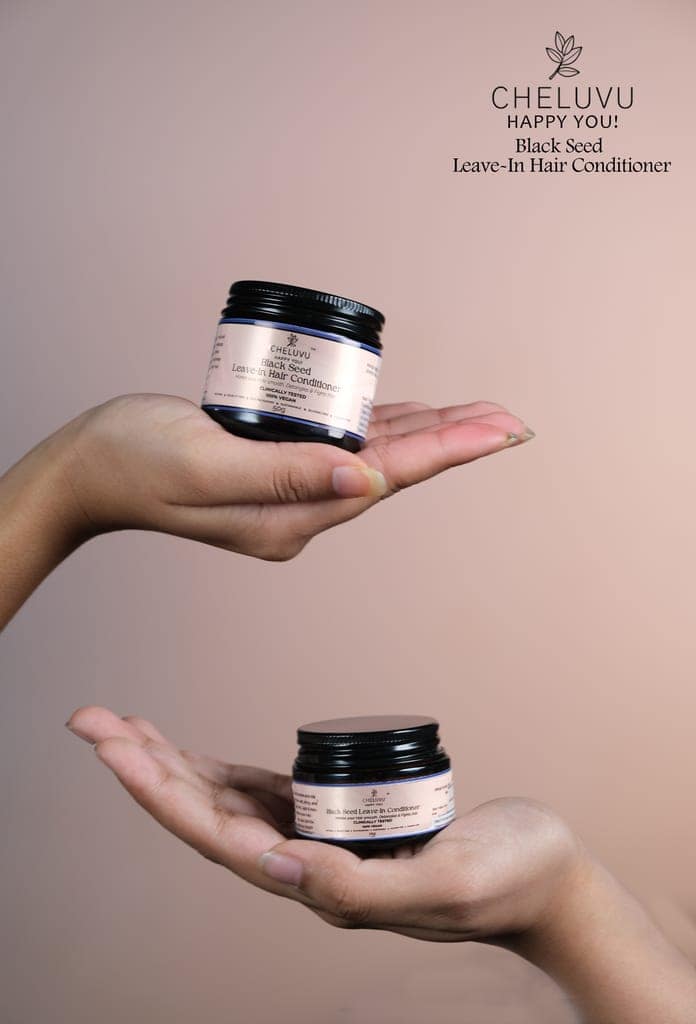 Cheluvu Leave-In Conditioning Cream - Natural Hair Care, Softens, Detangles, Frizz Control" 25 gm view 5
