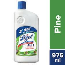 Lizol All In 1 Disinfectant Surface & Floor Cleaner - Pine, Kills 99.9% Germs, 975 Ml