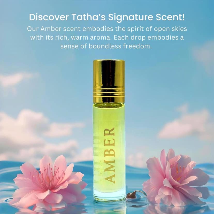Tatha White Musk - Amber Attar Fragrance 10ml � Unisex Signature Scent, Long-Lasting Aroma, Natural Ingredients, Ideal for Daily Use and Special Occasions view 3