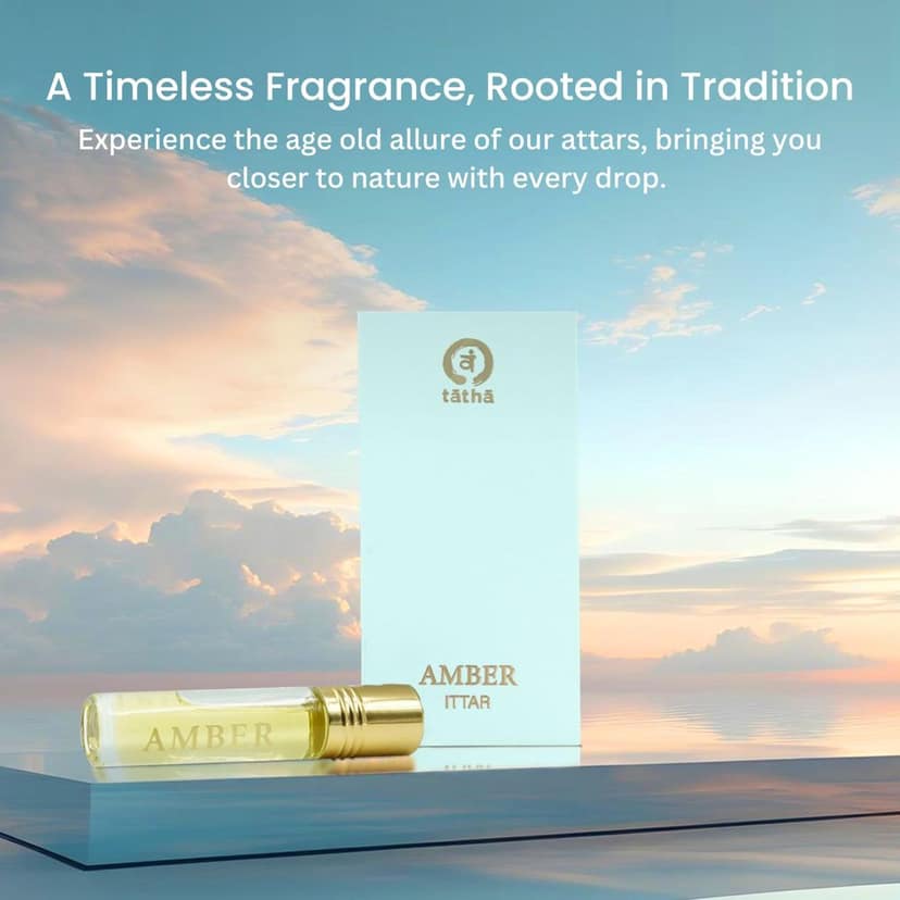 Tatha White Musk - Amber Attar Fragrance 10ml � Unisex Signature Scent, Long-Lasting Aroma, Natural Ingredients, Ideal for Daily Use and Special Occasions view 4