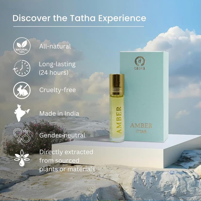 Tatha White Musk - Amber Attar Fragrance 10ml � Unisex Signature Scent, Long-Lasting Aroma, Natural Ingredients, Ideal for Daily Use and Special Occasions view 6
