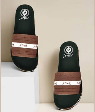 Altek Green Men's Slide Flip Flop