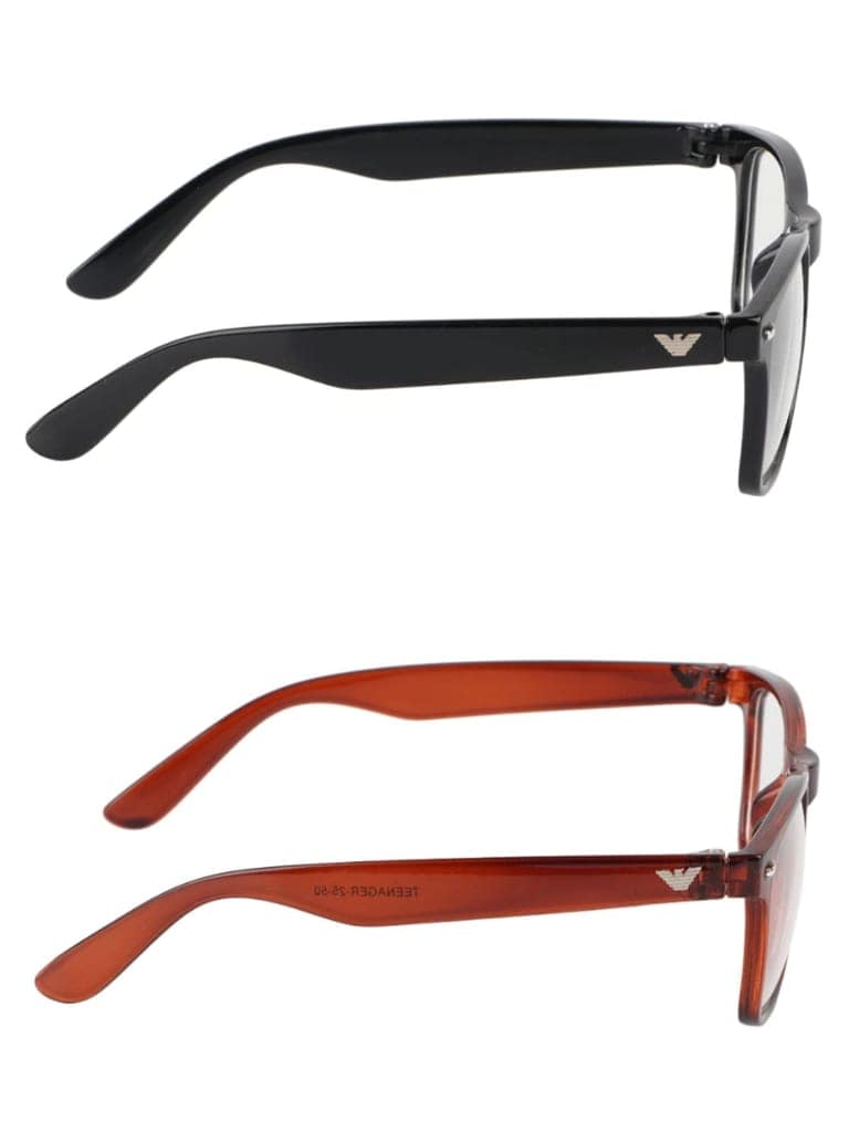 Jodykoes Square Shape Light Weight Frame (Pack of 2) (Black & Brown) view 2
