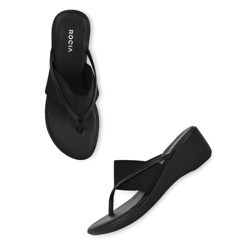 Black Women Casual Wedges