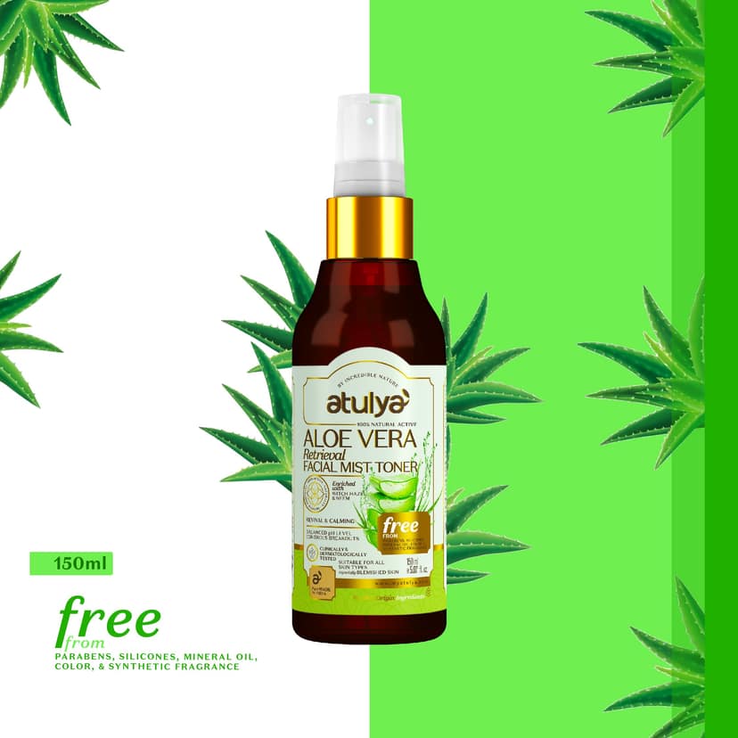 Atulya Aloe Vera Retrieval Facial Mist Toner - 150ml