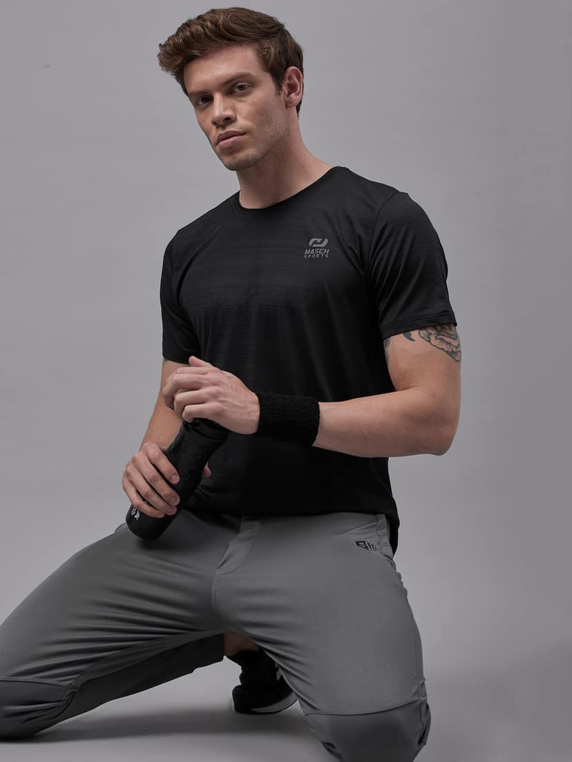 Masch Sports Men’s Dri-Fit Sports & Active Wear, Running & Training Half Sleeves Polyester Round Neck T-Shirt view 8