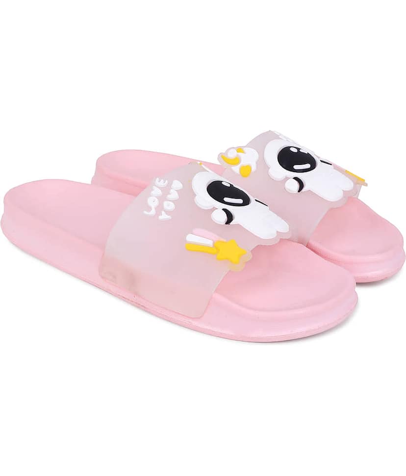 KAPANI Pink Women's Slide Flip flop view 2