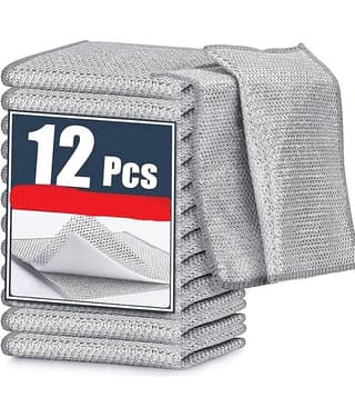Multi Deal Stainless Steel Kitchen Cleaning Cleaning Cloth ( Pack of 12 )