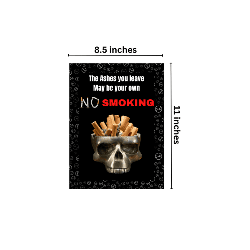 Clear Air Zone: Set of 2 PVC No Smoking Stickers for Office, Restaurant, and School view 2