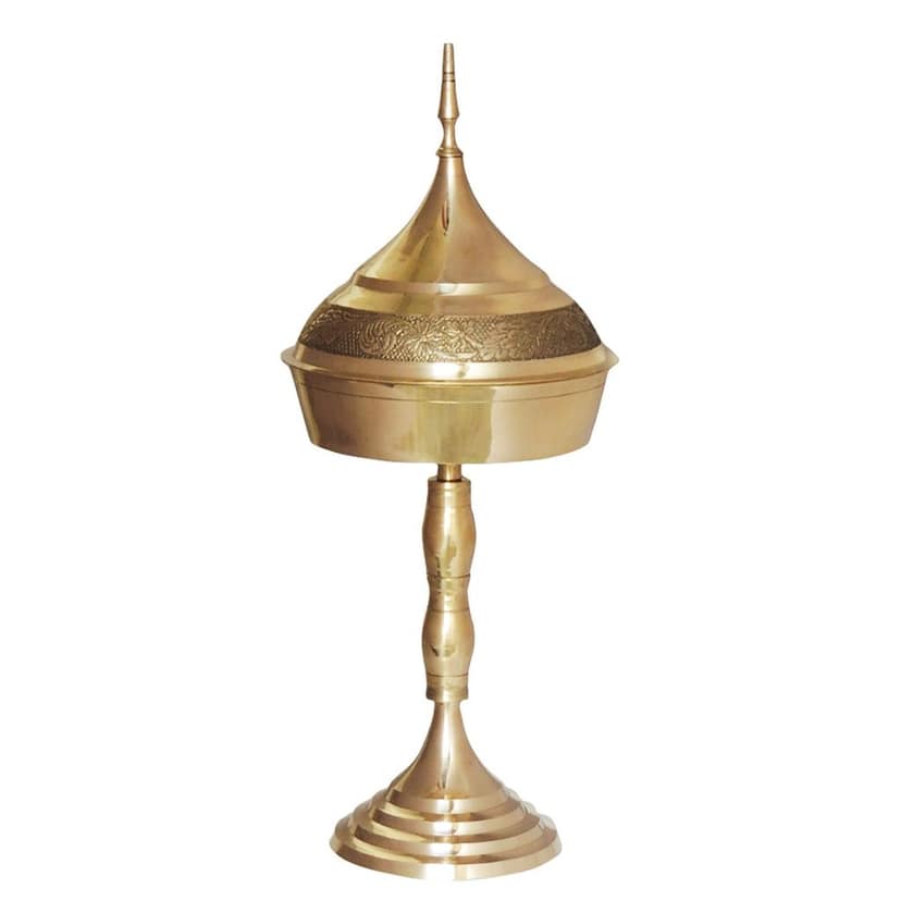 Brass Hurahi No.7 Traditional Utensil | Indian Brass Handicraft, Height : 15 Inch (ZMAS226 I) view 2