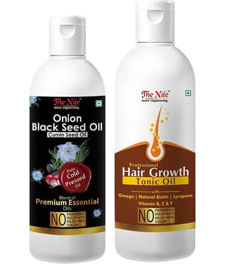 The Nile Onion Black Seed 100 ML & Hair Tonic 150 Ml Hair Oils 250 mL Pack of 2