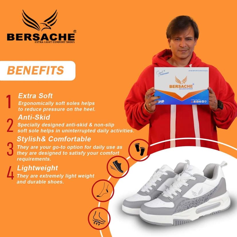 Bersache Sneaker, Loafers ,Casual With Extra Comfort Sneakers For Men's view 2