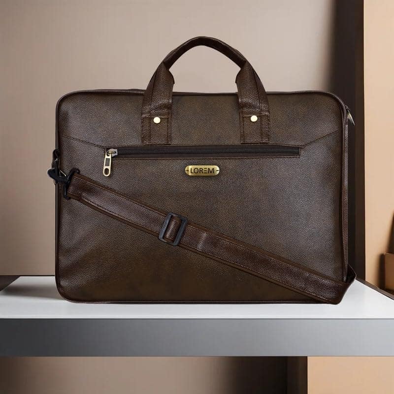 LOREM 10L Faux Leather Messenger Bag For Men & Women-UF view 2