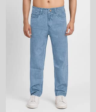 plounge Clean Look Men's Jeans - Blue ( Pack of 1 )