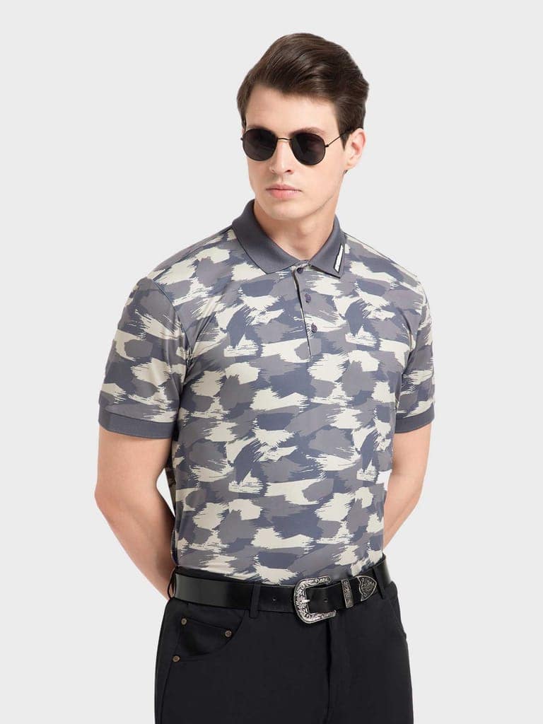 Brush Camo Olive AH Polo view 3