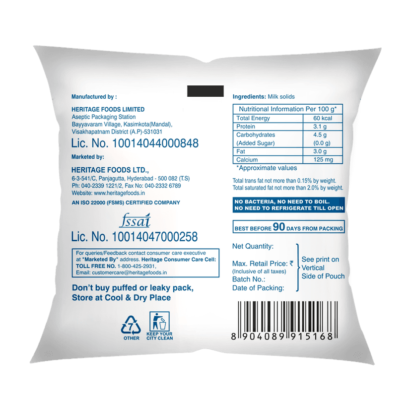 HERITAGE SPECIAL MILK 500ML view 2
