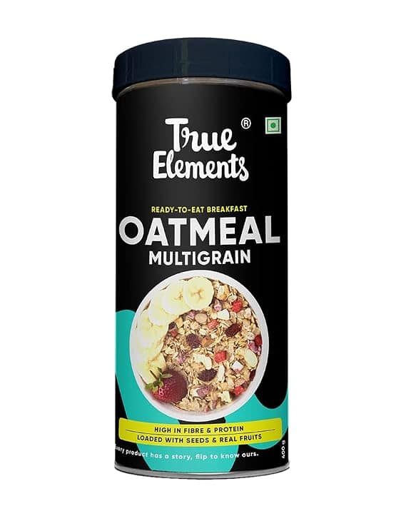 True Elements Multigrain Oatmeal - High Protein & Fibre, Breakfast Cereal, 400 g