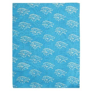 HANDLOOM CHANDERI 03 PCS DABU PRINTED SUIT (SKU - 1RDS01270221 Suit 98)