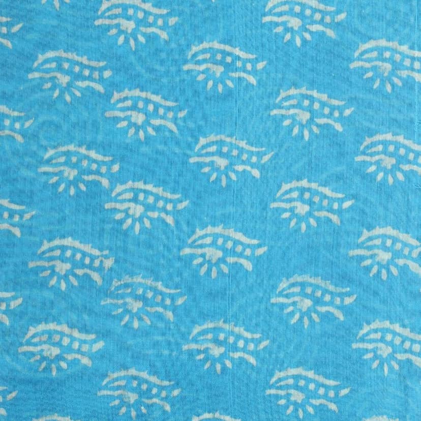 HANDLOOM CHANDERI 03 PCS DABU PRINTED SUIT (SKU - 1RDS01270221 Suit 98) view 3