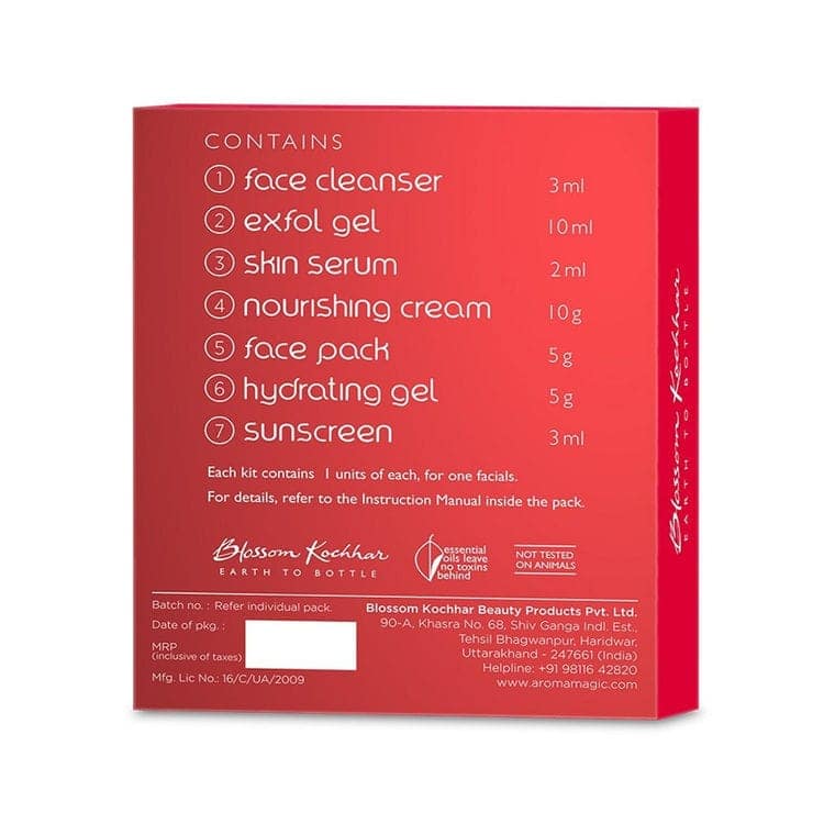 Aroma Magic 7 Step Bridal Glow Facial Kit Salon Range (All Skin Types) (90ml + 100g) view 4