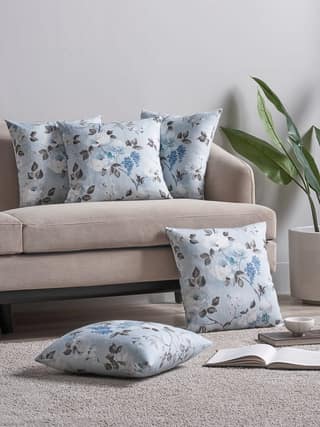 DDecor 100% Premium Cotton Set Of 5 Cushion Cover (40 CM X 40 CM) Plain | Soft & Comfortable | Perfect for Everyday Bedroom Use