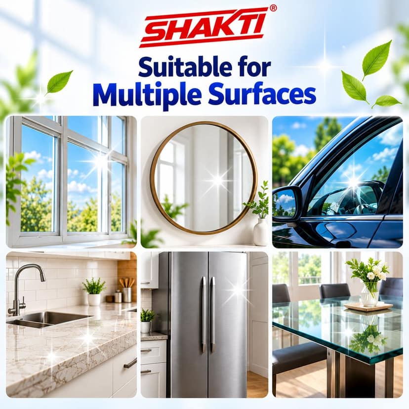 SHAKTI Glass & Multi Surface Cleaner 500 Ml - 6 Pcs Combo view 3