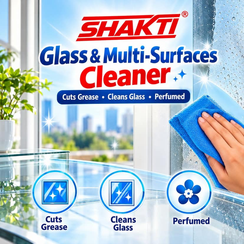 SHAKTI Glass & Multi Surface Cleaner 500 Ml - 6 Pcs Combo view 4