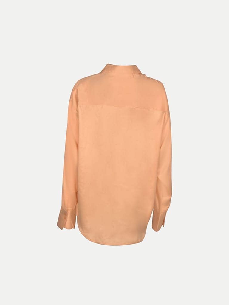 Women Rayon Coral Cozy Shirt view 4