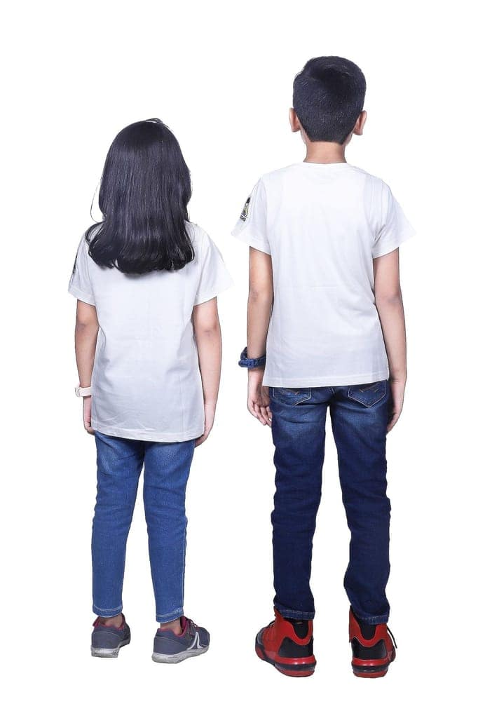 KUCHU Kids T-Shirt with Scan Love Print | Soft Cotton Tee | Lightweight | Skin-Friendly | Everyday Wear | Age 8–9 Years view 7