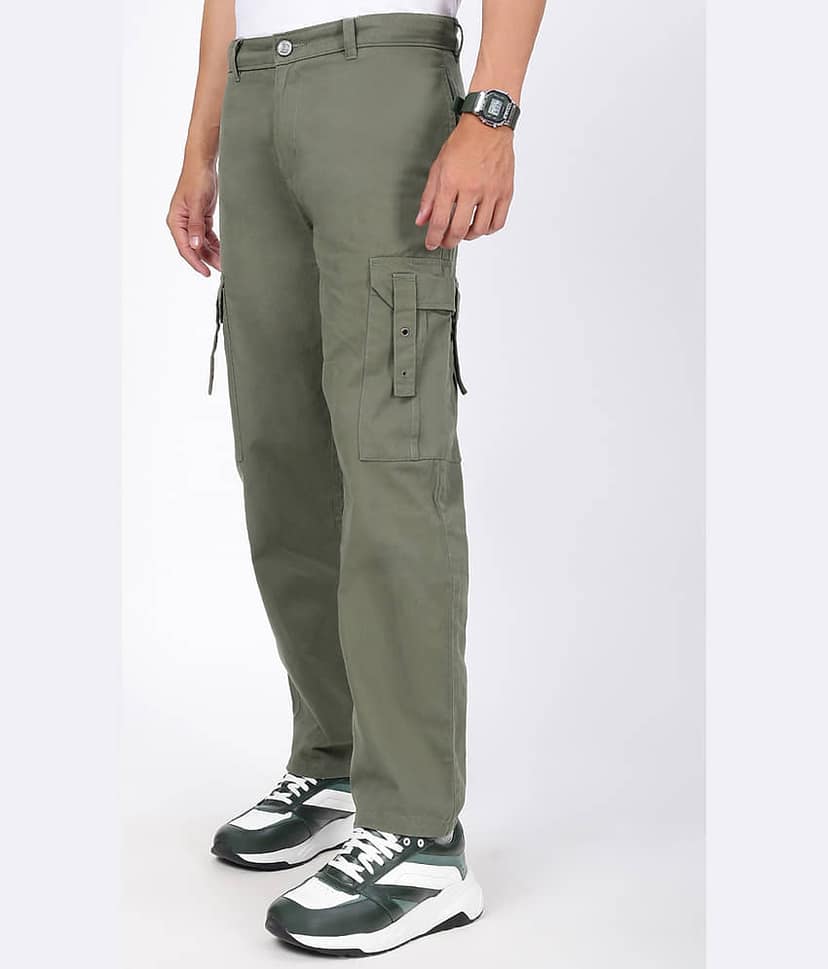 Bene Kleed Relax Men's Cargos - Olive ( Pack of 1 ) view 3