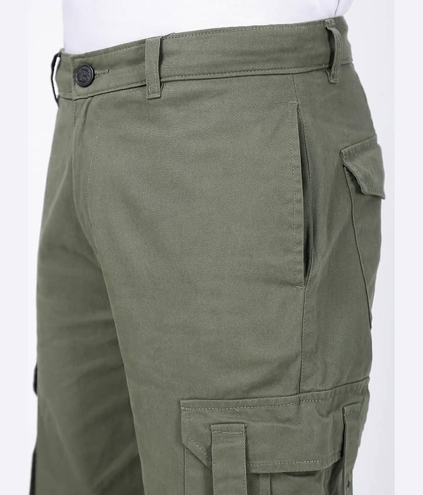 Bene Kleed Relax Men's Cargos - Olive ( Pack of 1 ) view 4