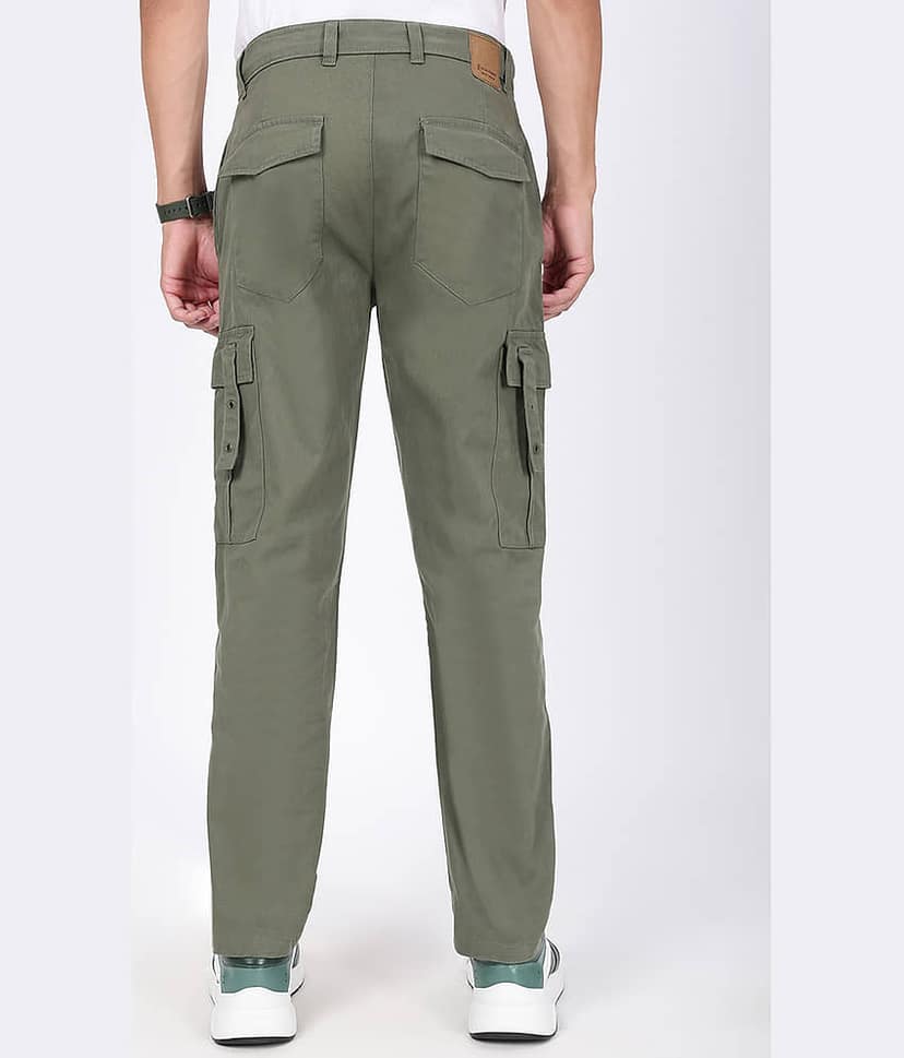 Bene Kleed Relax Men's Cargos - Olive ( Pack of 1 ) view 5
