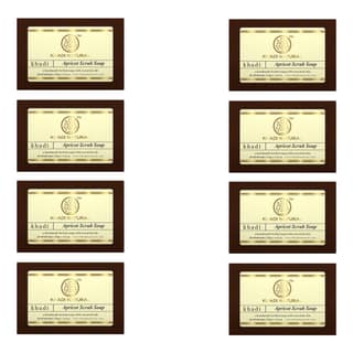 Khadi Natural Apricot Scrub Soap Combo Pack Of 8 – 125gm Each