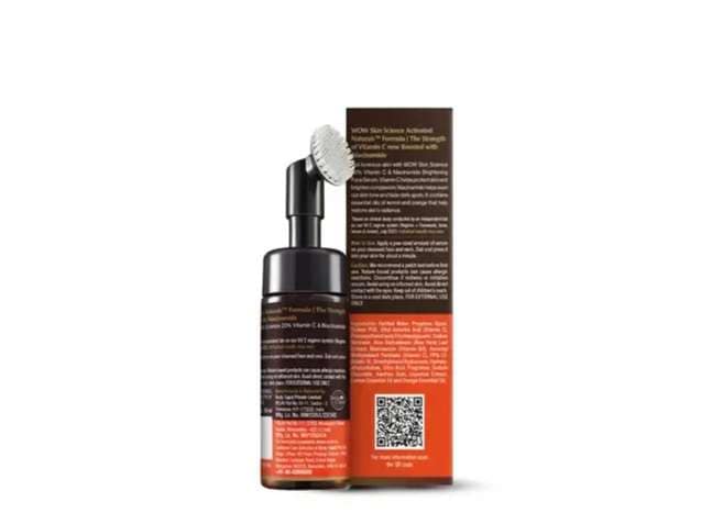 WOW Skin Science Vitamin C Foaming Face Wash, Builtin Silicone Brush - 150ml ( Pack of 3 ) view 2