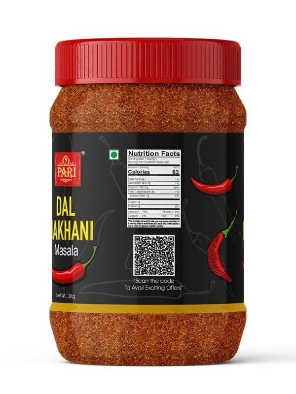 Pari Dal Makhani Masala, Secret of Punjabi Dal Makhani Masala Powder Mix | Pure & Hygiene | (Pack of 1 x 2000g) view 4