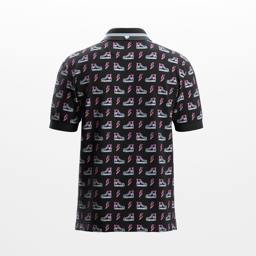 AH Sneaker Head Black Classic Polo view 3