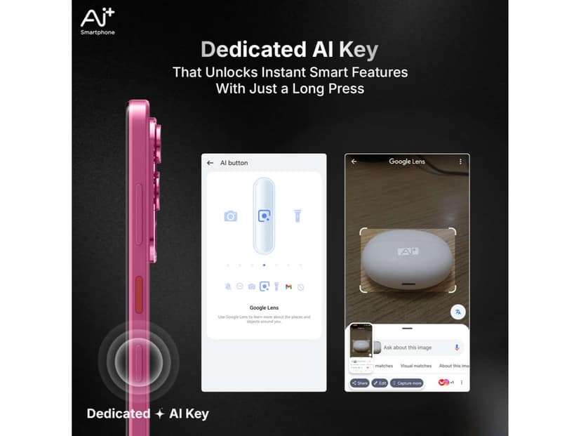 Ai+ Nova 2 Neo 5G Smartphone, 4GB RAM, 128GB Storage - Red view 2
