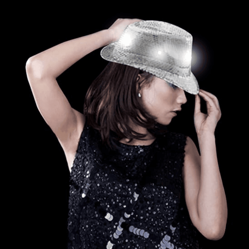 Sequin Hat Silver view 3