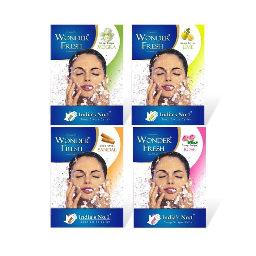 1311 Fresh Paper Soap Strips Traveling Hand Wash with Jasmine Fragrance (100pc) view 2