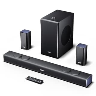 Mivi Fort Q500 Home Audio | 500W Surround Sound, 5.1 Channel Home Theatre, 3 in-Built Speakers, 8-inch subwoofer, 2 Satellite Speakers, 4 Unique Input and 4 EQ Modes, LED Display, Remote Control Mivi Fort Q500 Home Audio | 500W Surround Sound, 5.1 Channe