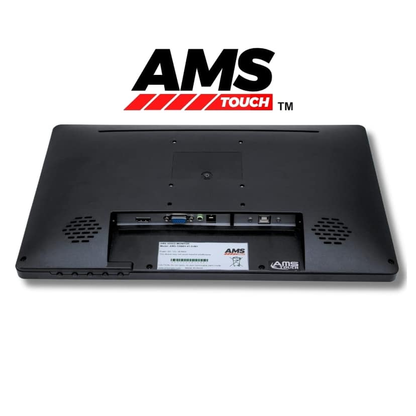 AMS TOUCH 15.6" ANDROID ALL IN ONE TOUCH PC Without Stand, FHD A+ IPS Panel,1920 X 1080, 10 Multi Touch Points, Zero Bezel, IP65 Front, Inbuilt Android 13, 4GB RAM, 32GB STORAGE, WIFI, BLUETOOTH