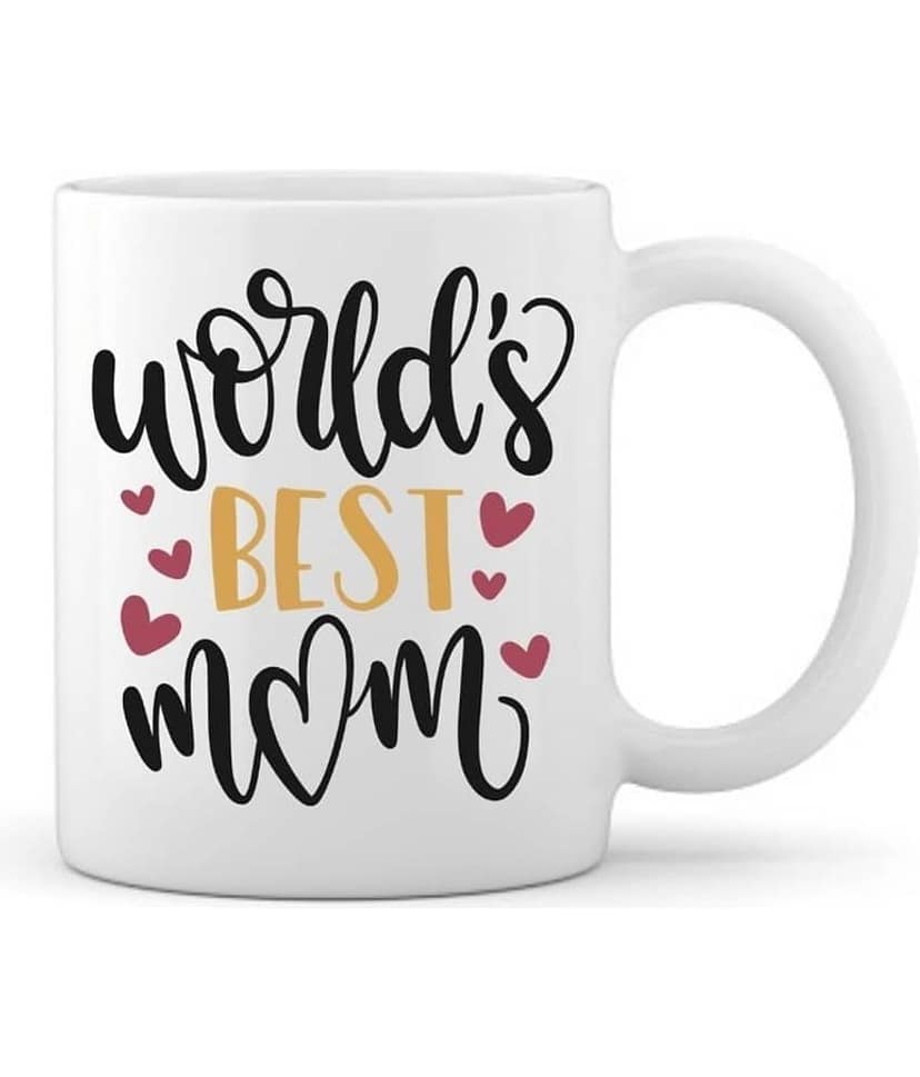 thriftkart worlds best mom Ceramic Coffee Mug 1 Pcs 350 mL