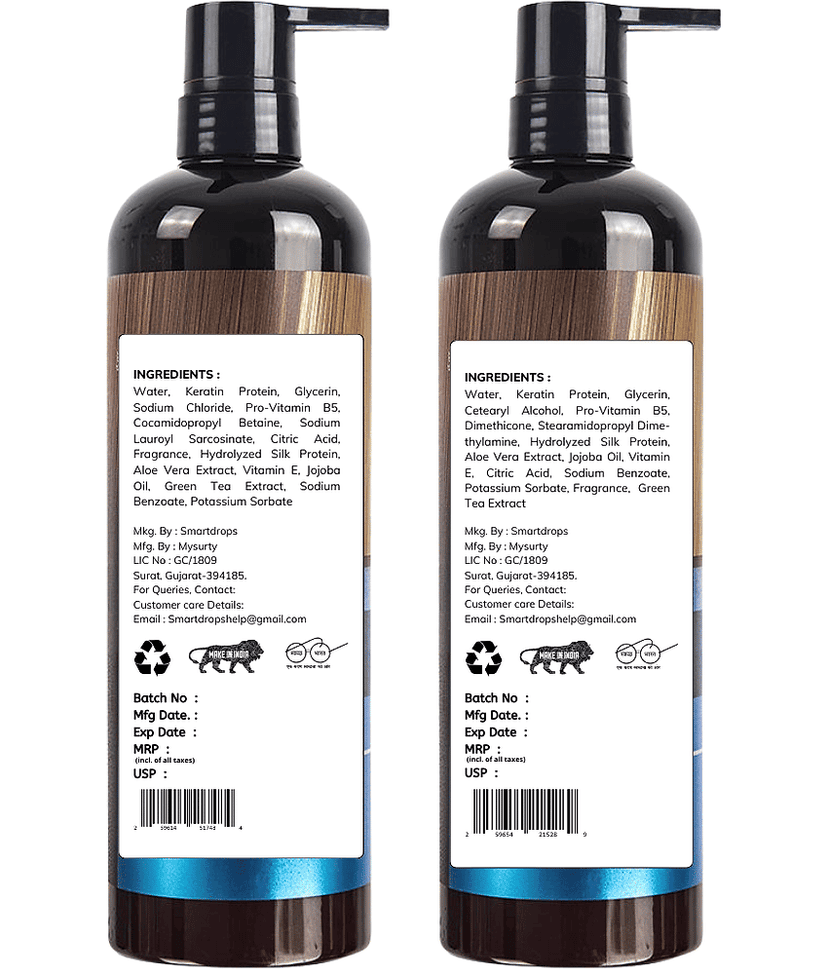 Hair Repair Combo With Anti Dandruff Keratin Hair Mask, Shampoo & Conditioner | Hair Care Combo Use for Men And Women view 2