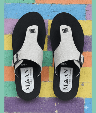 MAAN Grey Men's Thong Flip Flop
