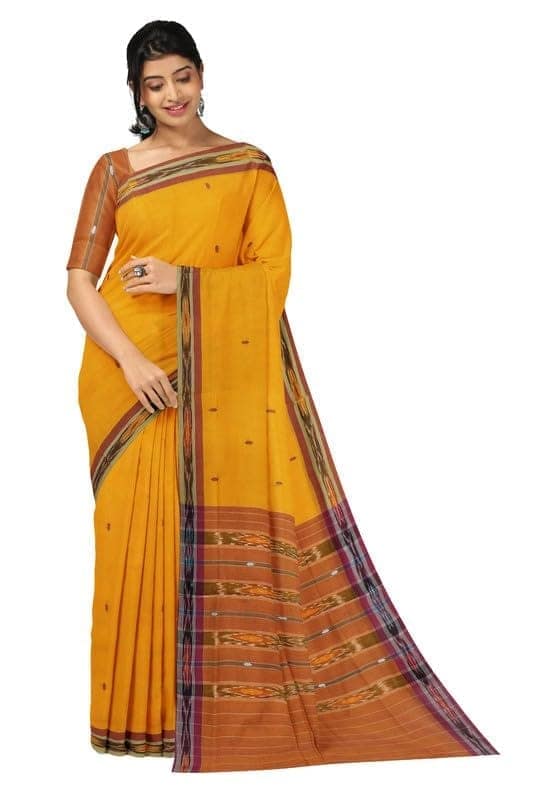 APCO Handloom (A Andhra Pradesh Govt Emporium)- Women's Traditional Pure Handloom Dulla Cotton Saree | DL0053