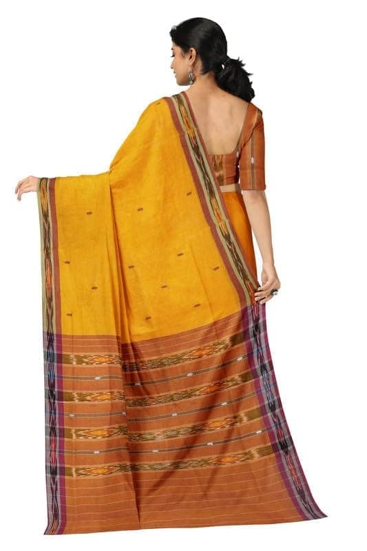 APCO Handloom (A Andhra Pradesh Govt Emporium)- Women's Traditional Pure Handloom Dulla Cotton Saree | DL0053 view 3