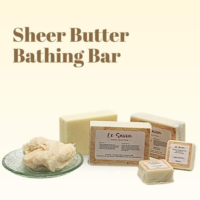 Le Savon Shea Butter - All Natural Moisturizing Soap for Dry and Dehydrated Skin