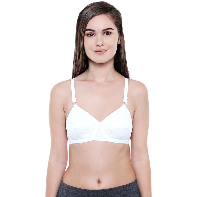Bodycare Women Cotton Full Coverage Non Padded Regular Bra Pack - 2 E5524SW view 3
