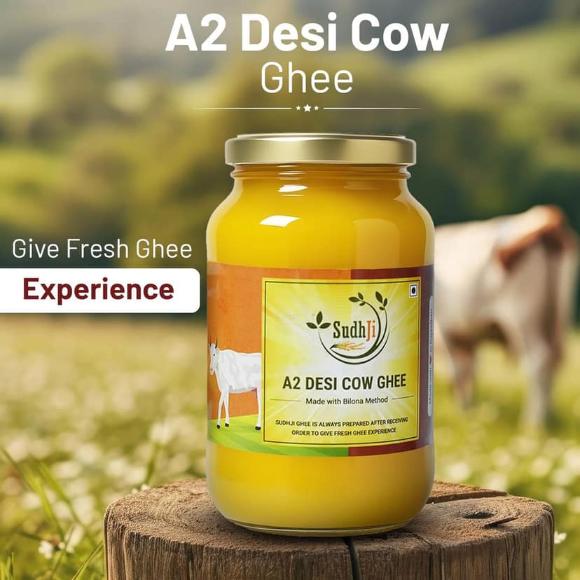 SUDHJI A2 100 % Pure Desi Cow Ghee | Traditional Bilona Method view 2